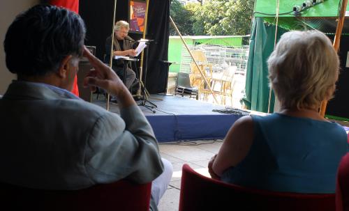 François Bon, Salon du théâtre, 2005 ©Jean-Julien Kraemer